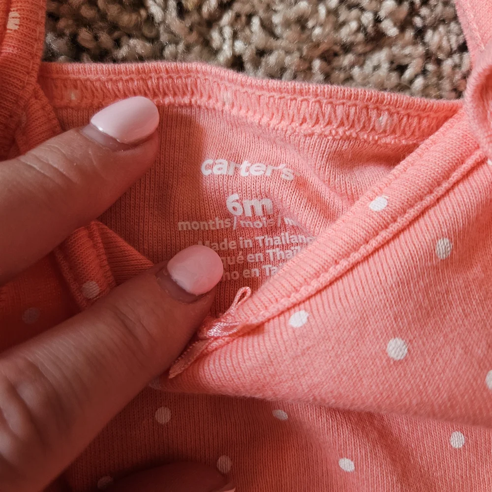 Carter's Pink Ruffled Bodysuit - Picture 2 of 2